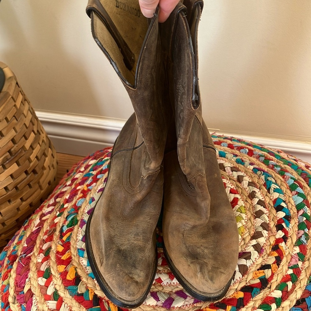 Durango Brown Leather western cowboy Boots